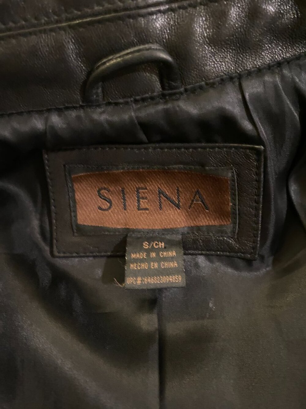 90s Vintage Siena Studio Genuine Leather Jacket Black Tailored Minimalist Coat - Picture 10 of 13